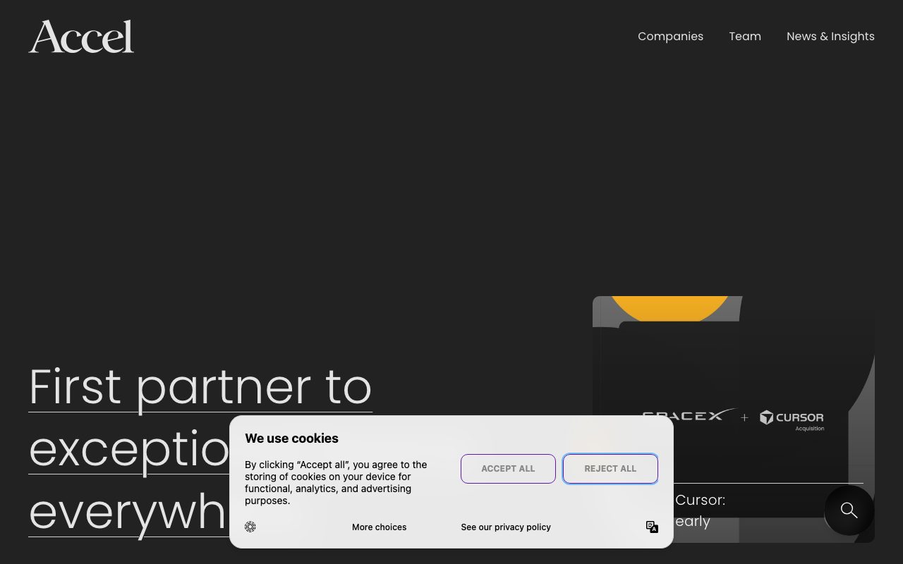 Accel website