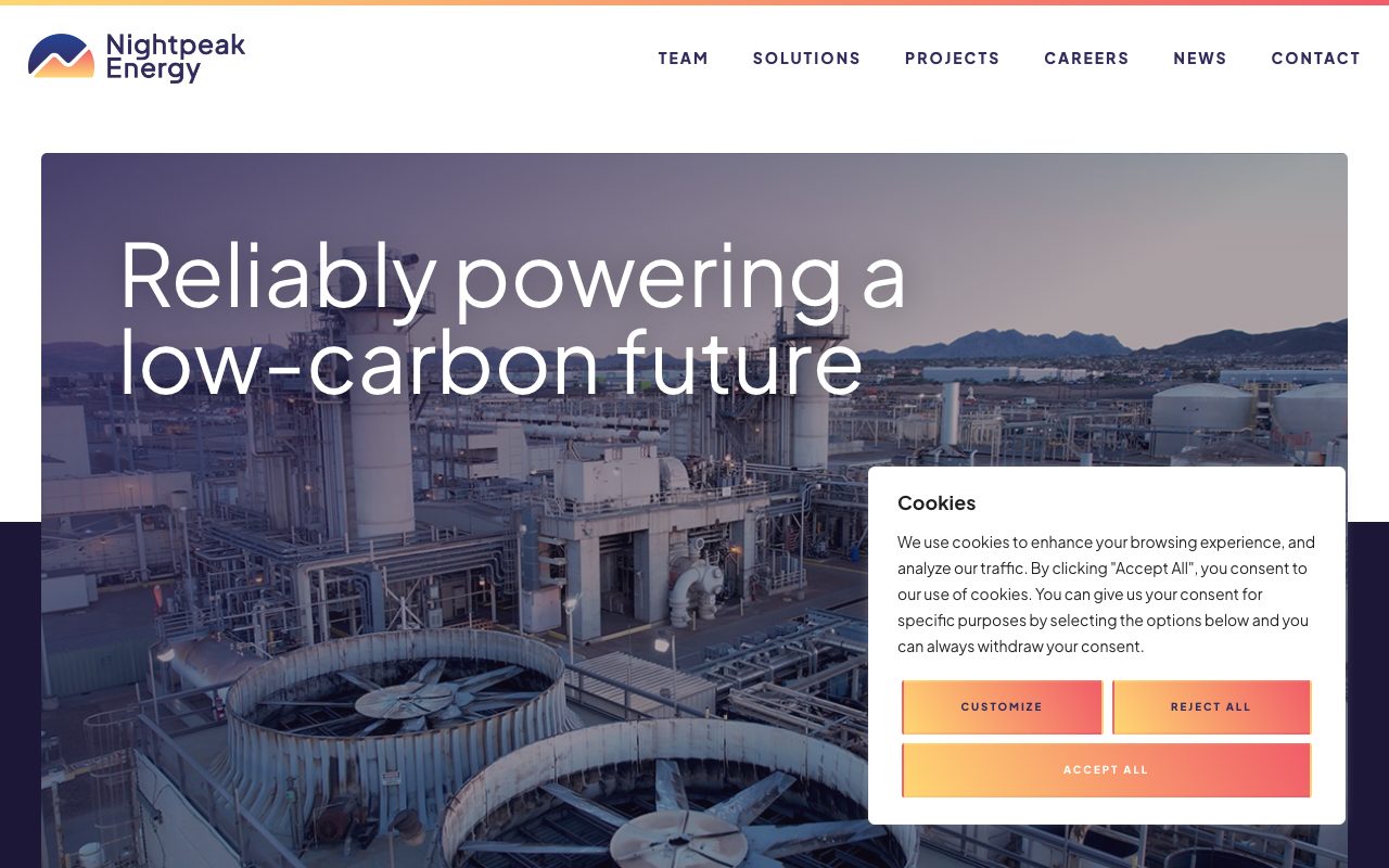 Nightpeak Energy website