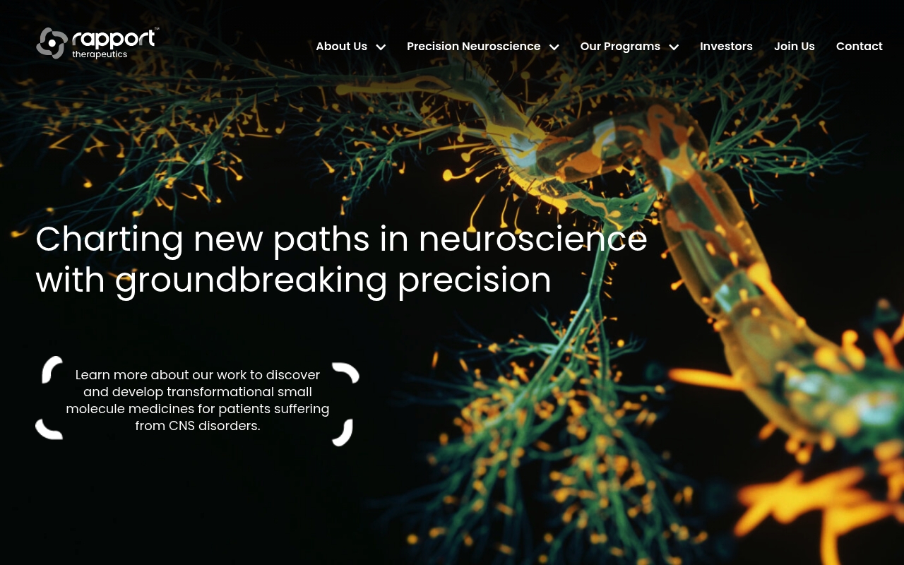 Rapport Therapeutics website