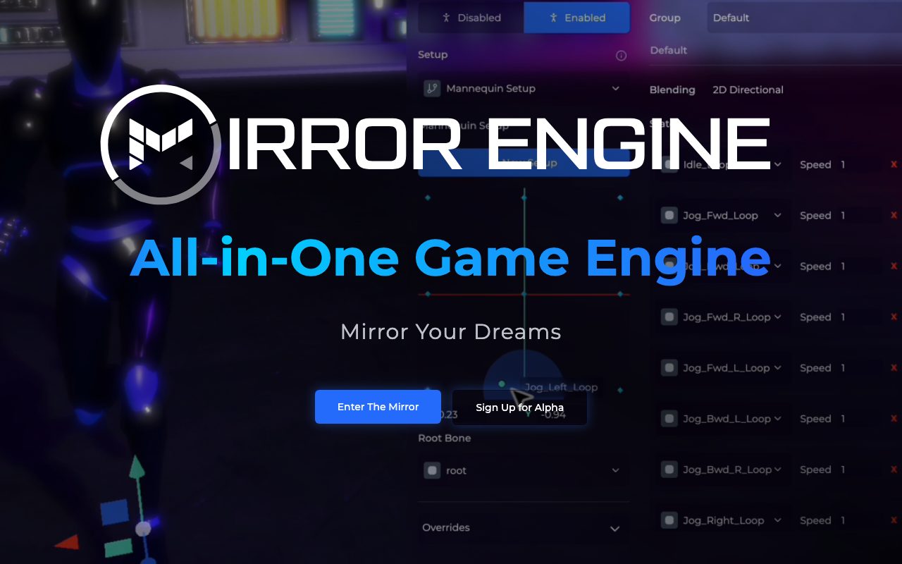 Mirror Engine website