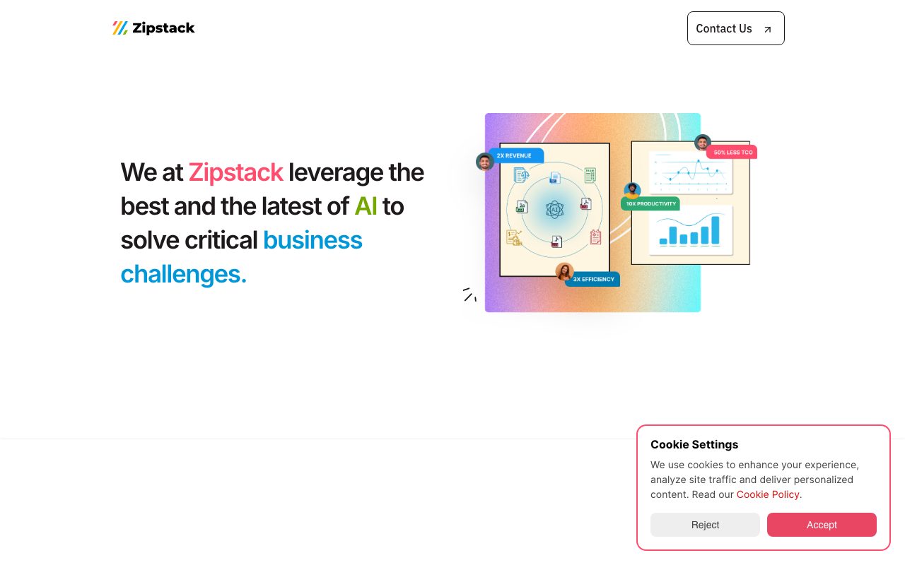 Zipstack website