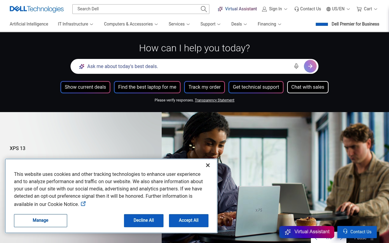 Dell website