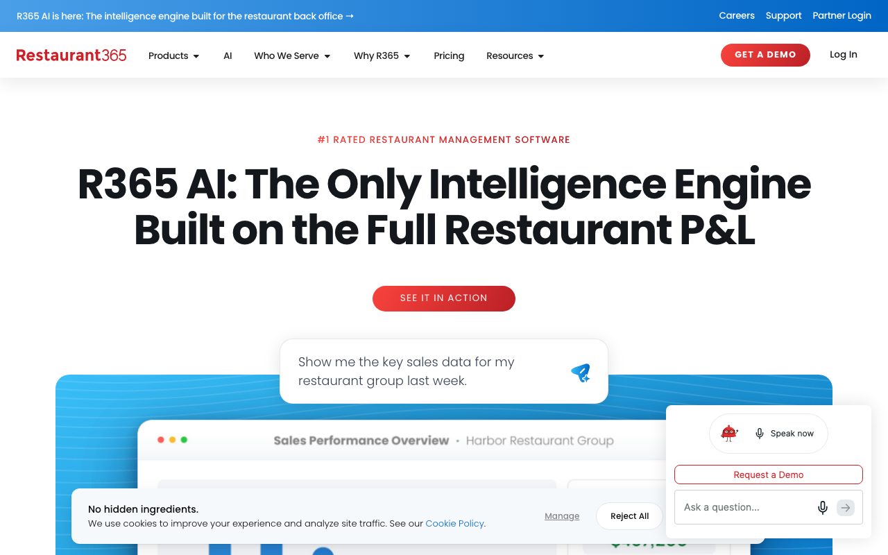 Restaurant365 website