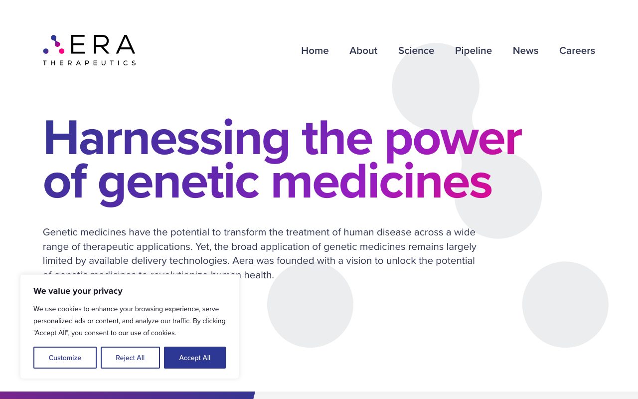 Aera Therapeutics website