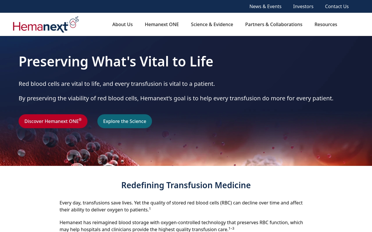 Hemanext website