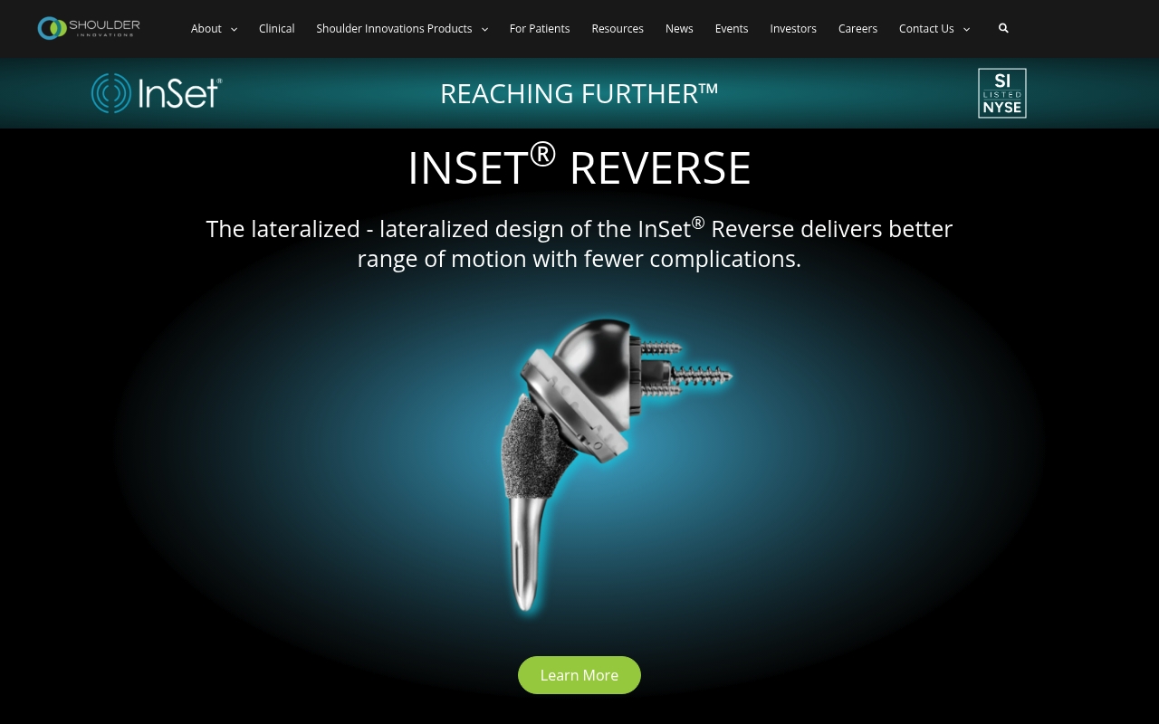Shoulder Innovations website