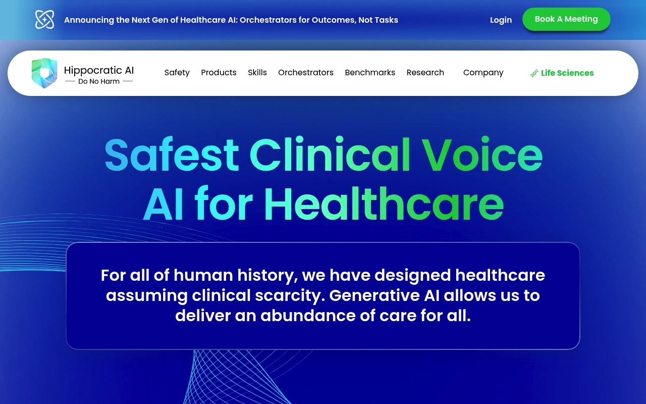 Hippocratic AI website