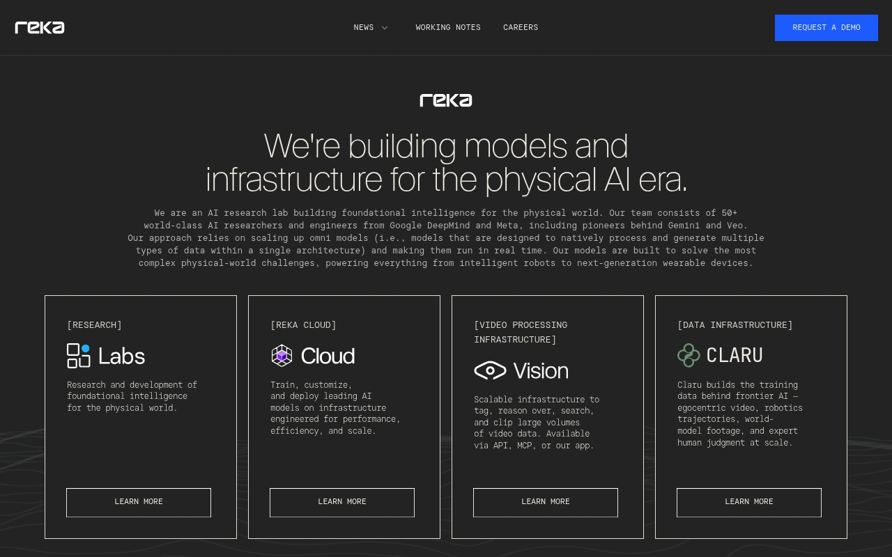 Reka AI website