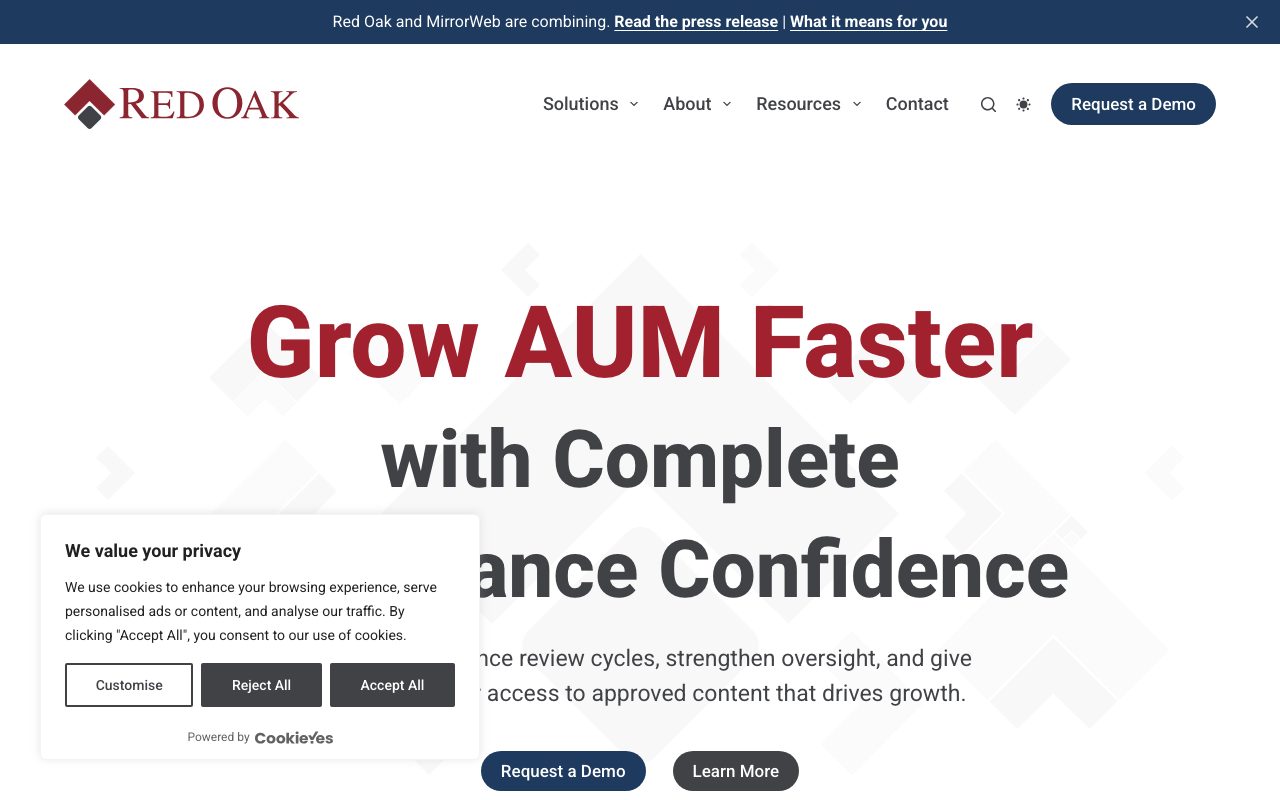 Red Oak Compliance website