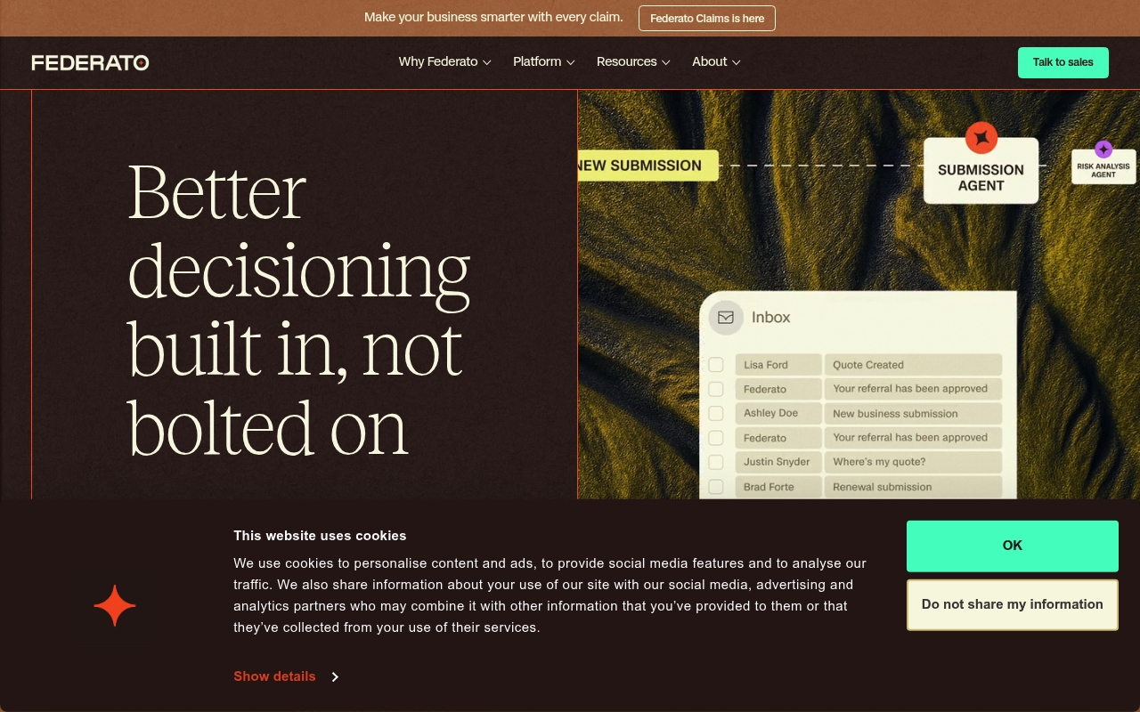 Federato website
