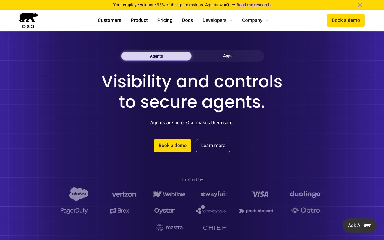 Oso website