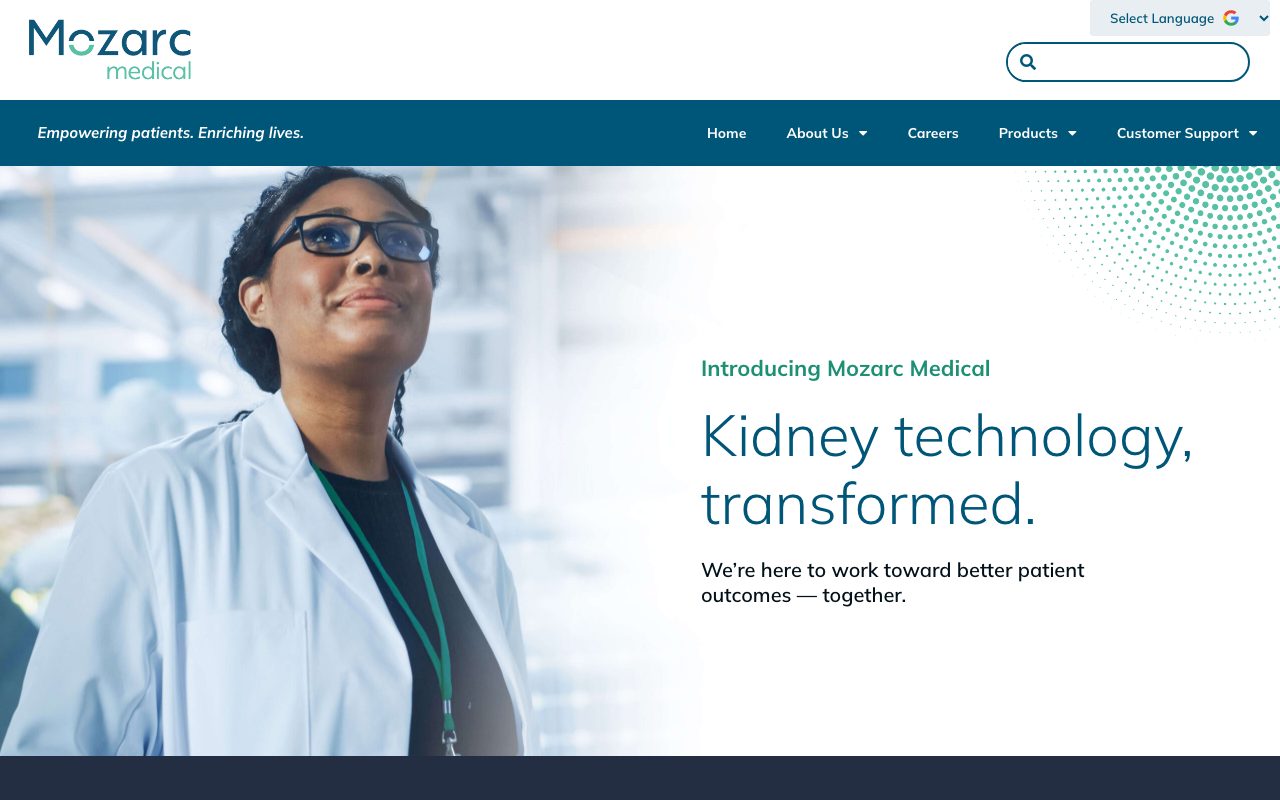 Mozarc Medical website