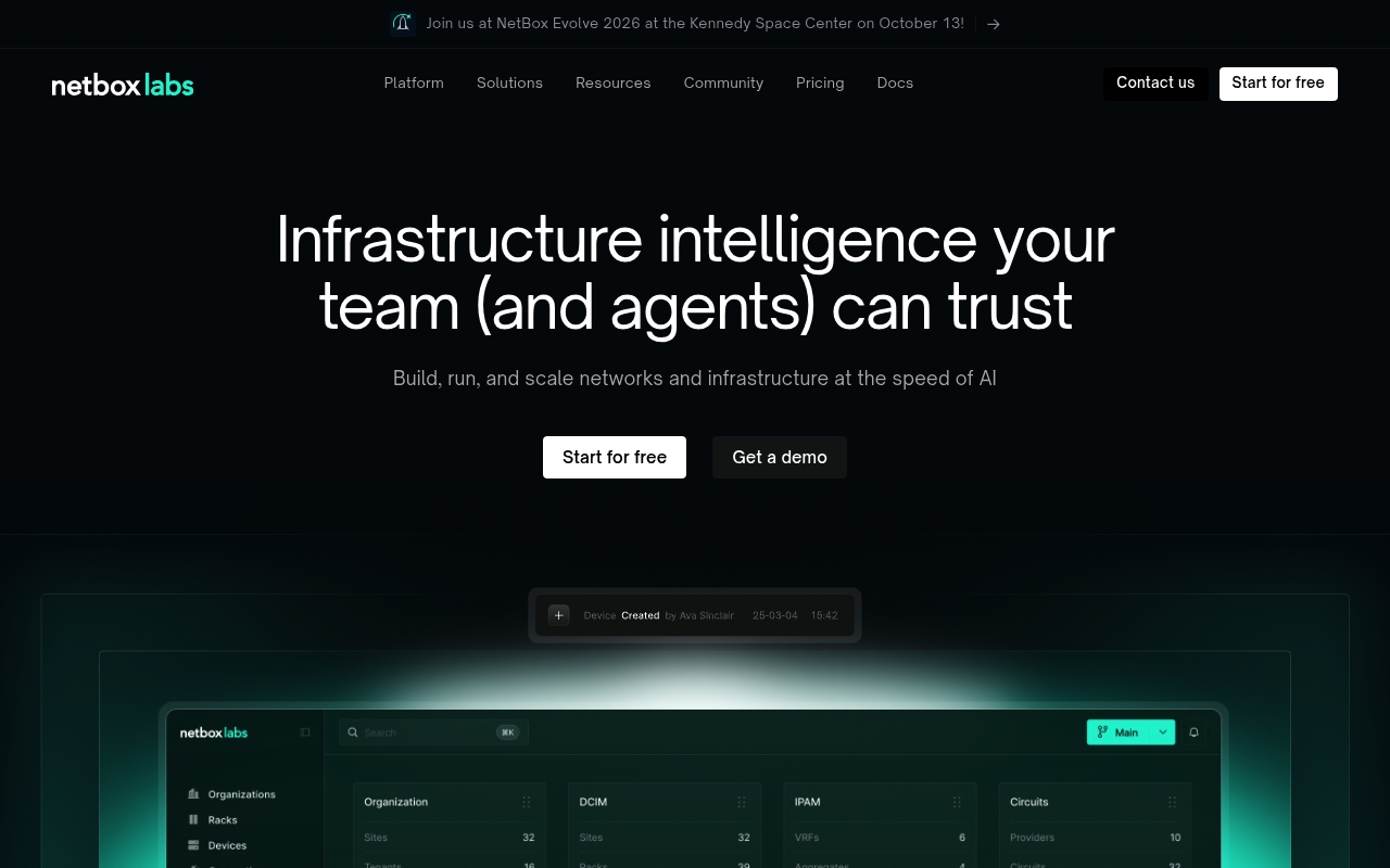 NetBox Labs website