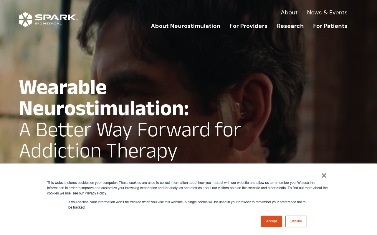Spark Biomedical website