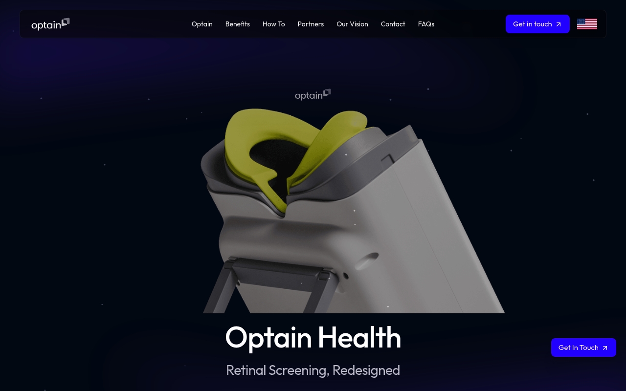 Optain website