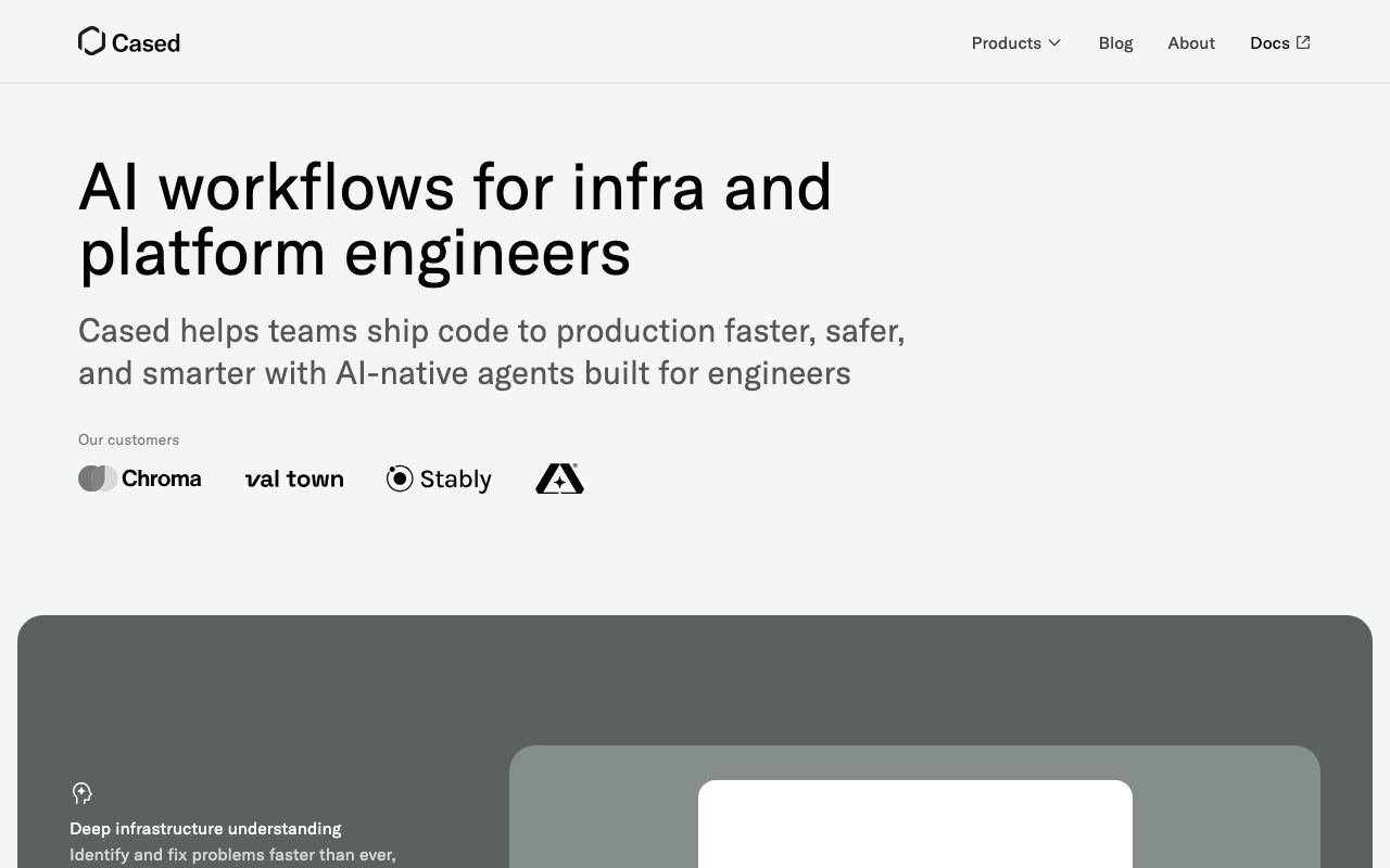 Cased website
