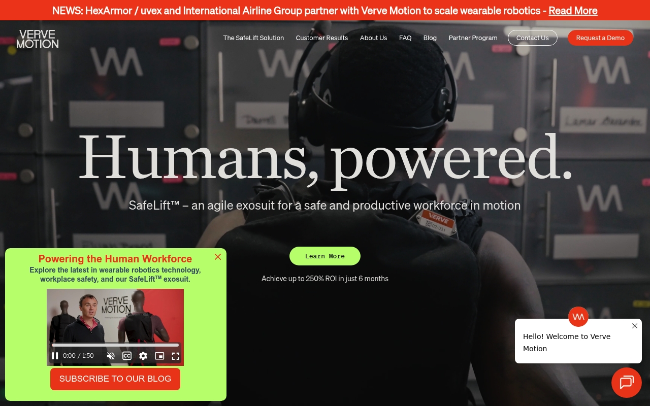 Verve website
