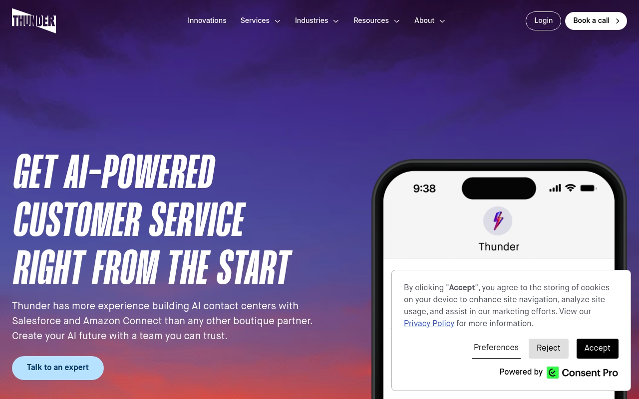 Thunder website