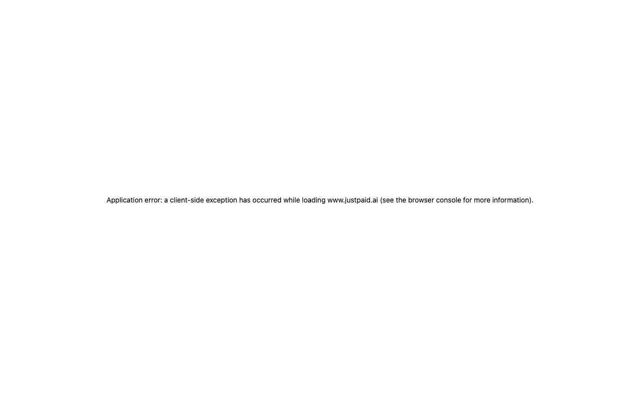 JustPaid website