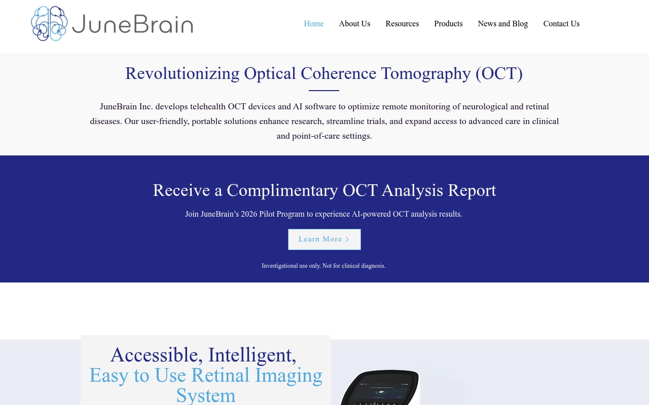 JuneBrain website