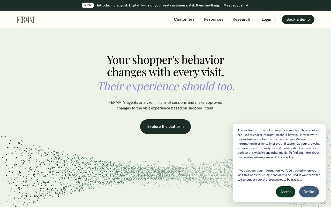 Fermat Commerce website