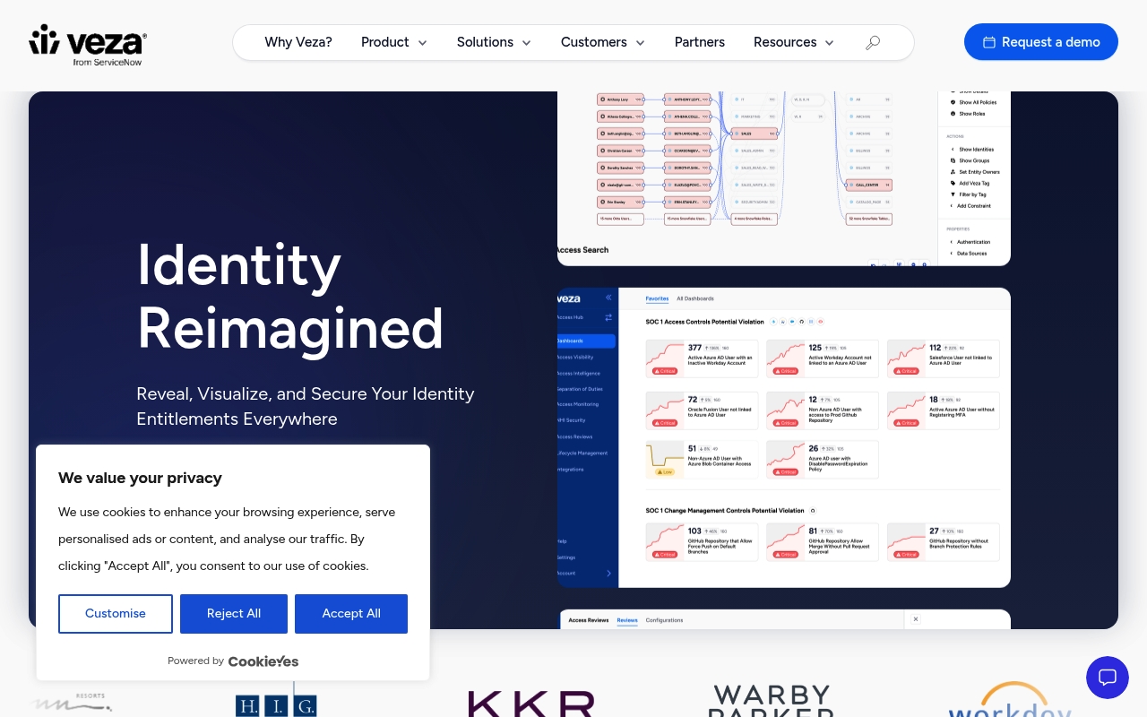 Veza website