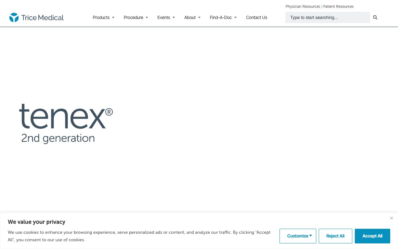 Trice Medical website
