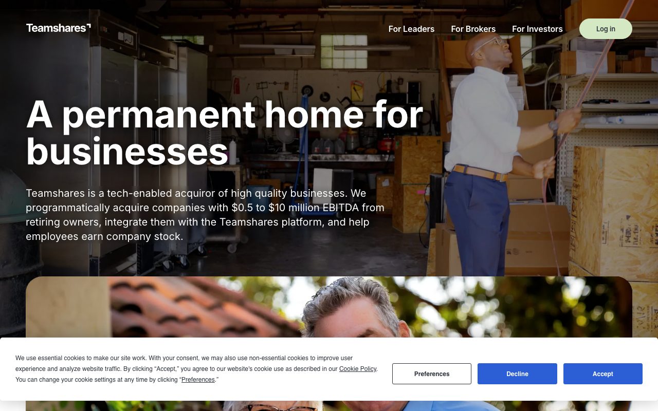 Teamshares website