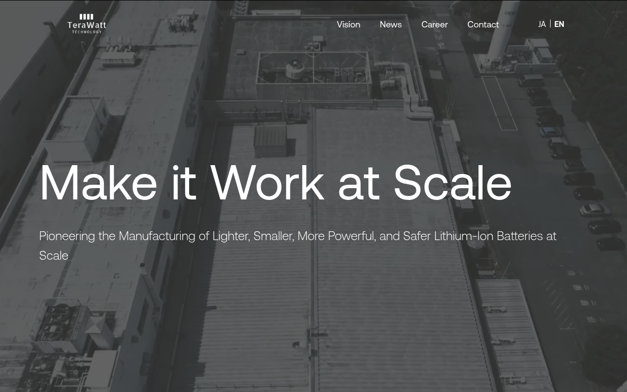 TeraWatt Technology website