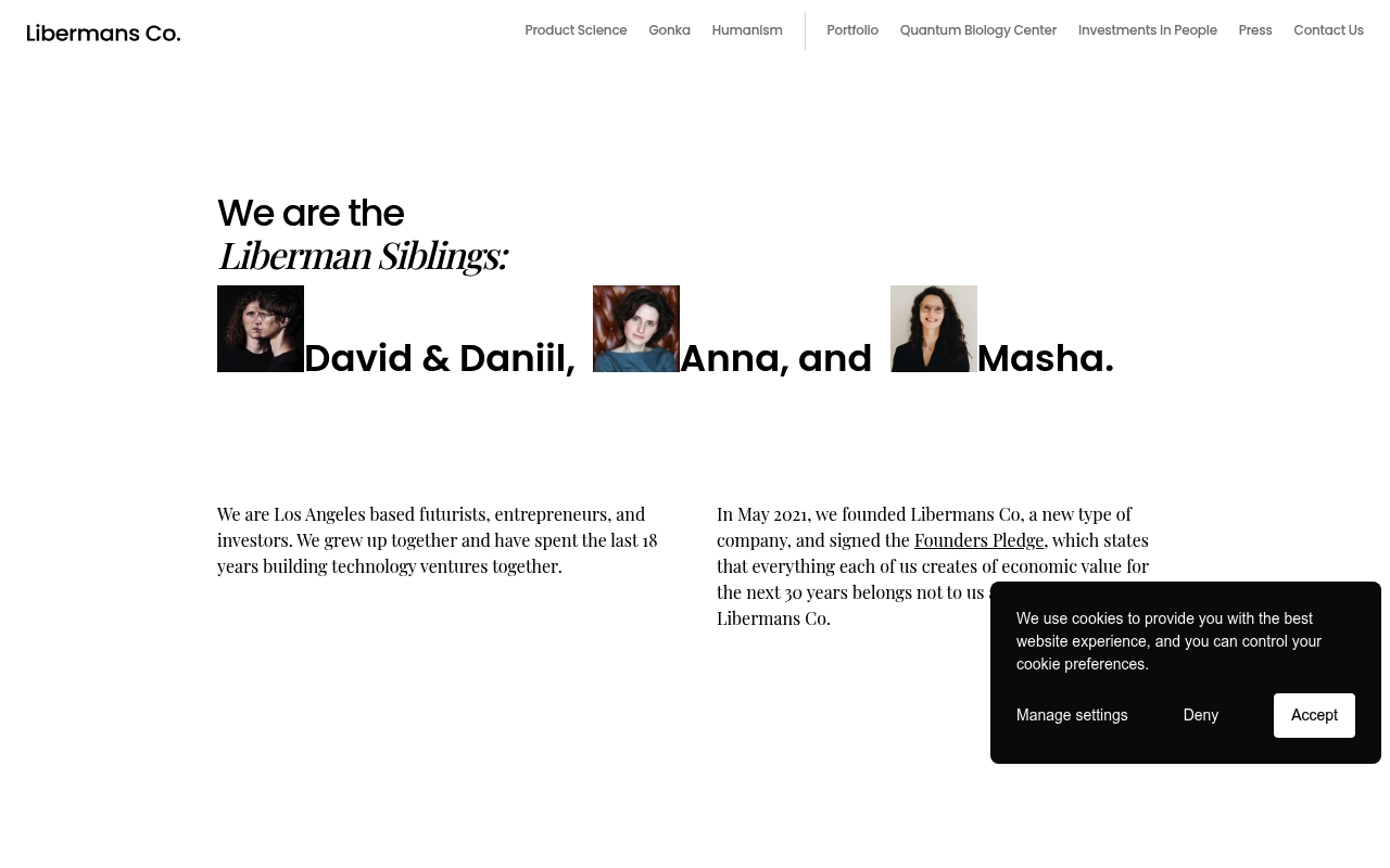 Libermans website