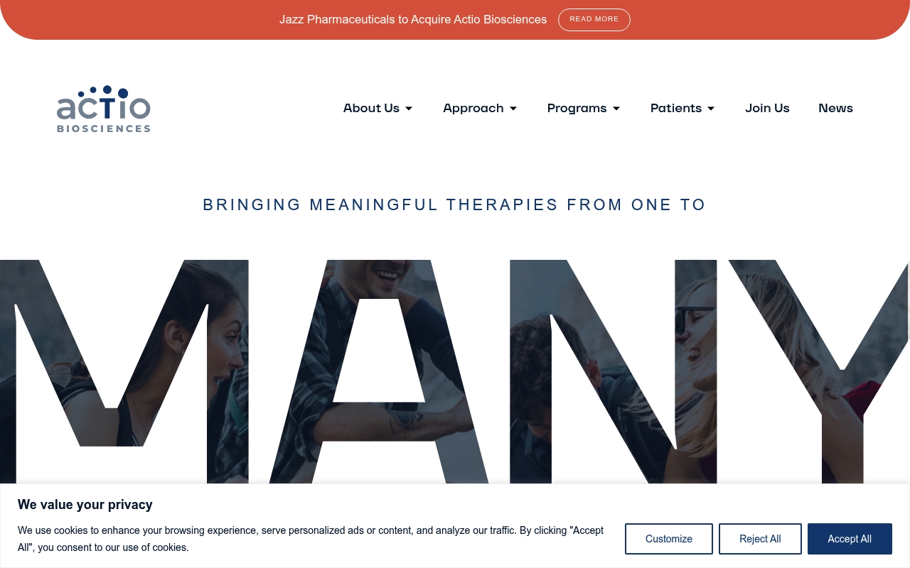 Actio Biosciences website
