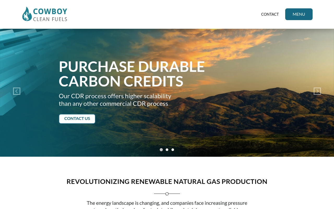 Cowboy Clean Fuels website