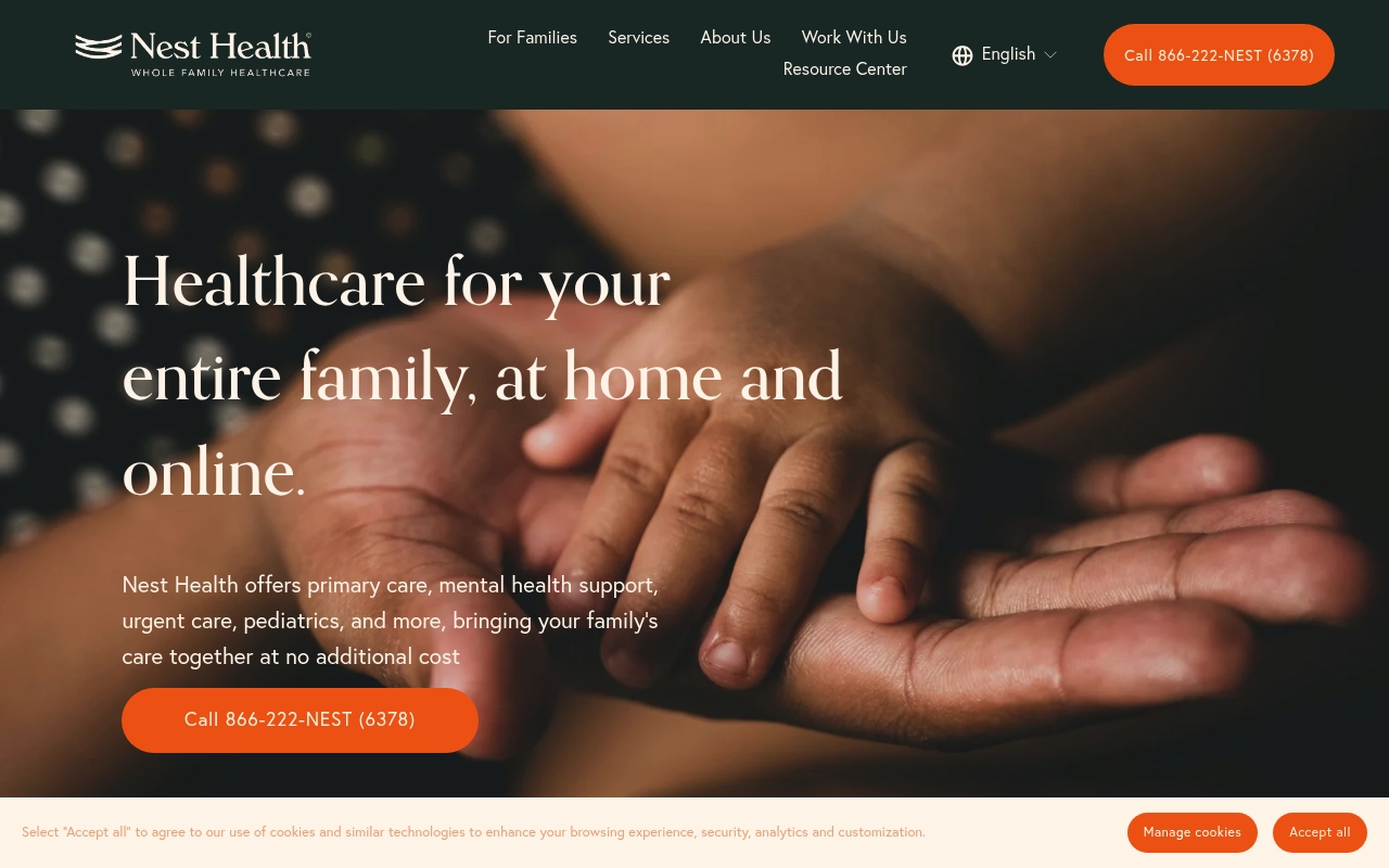 Nest Health website