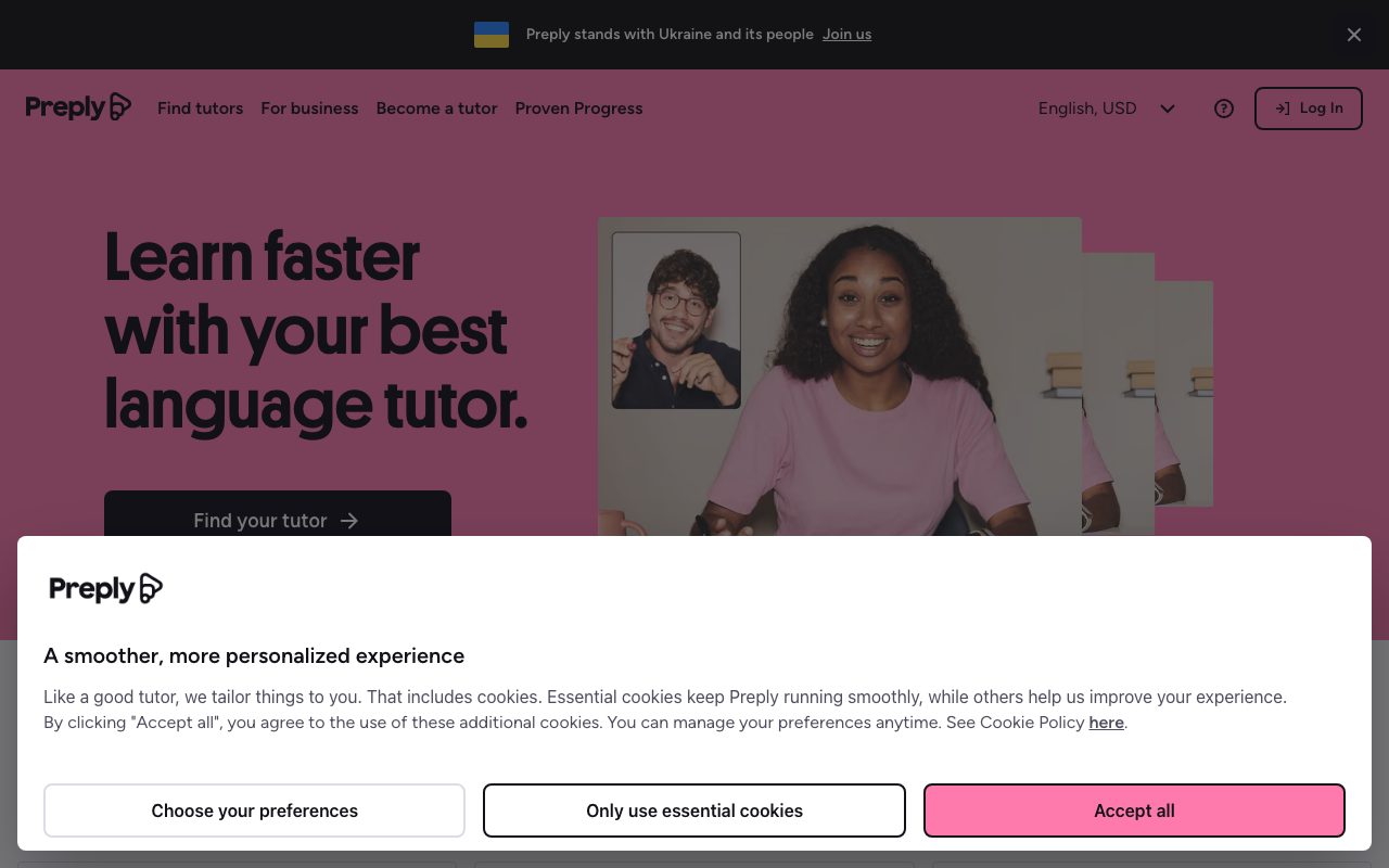 Preply website