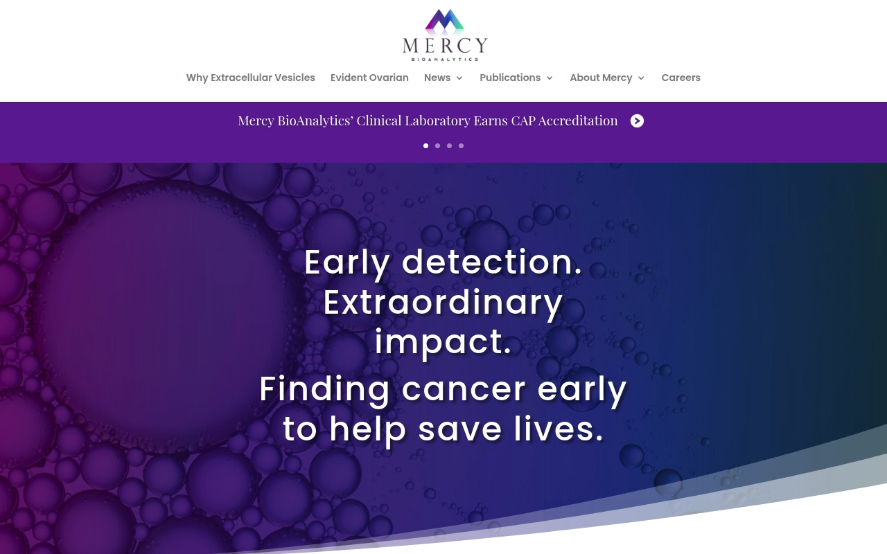 Mercy BioAnalytics website