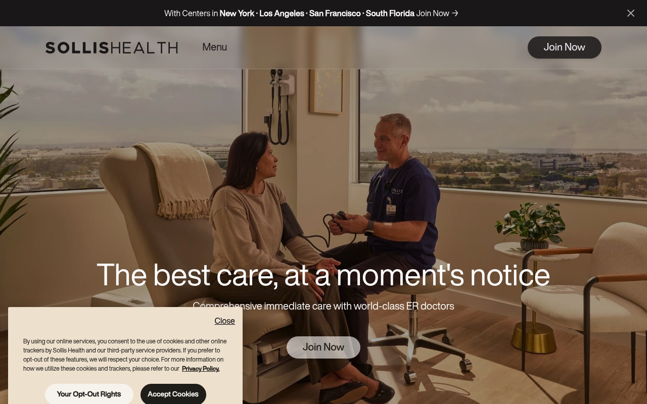 Sollis Health website