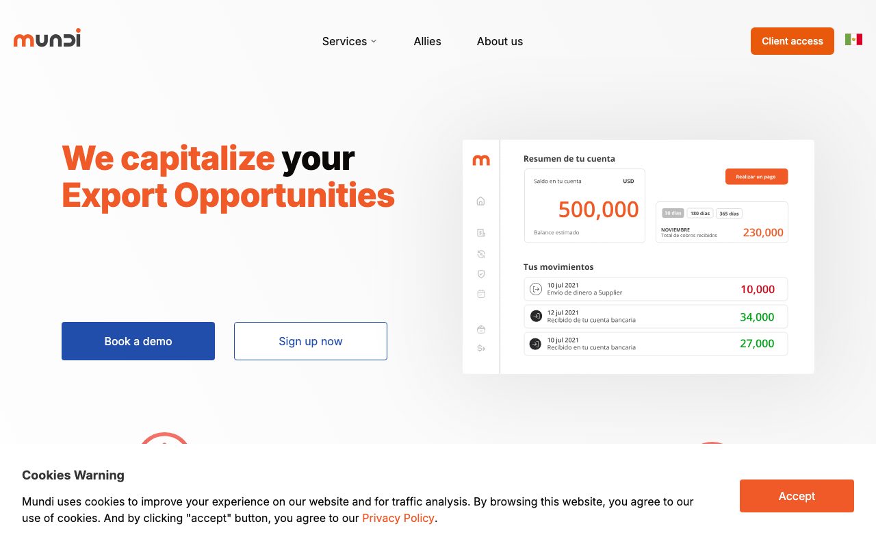 Mundi website