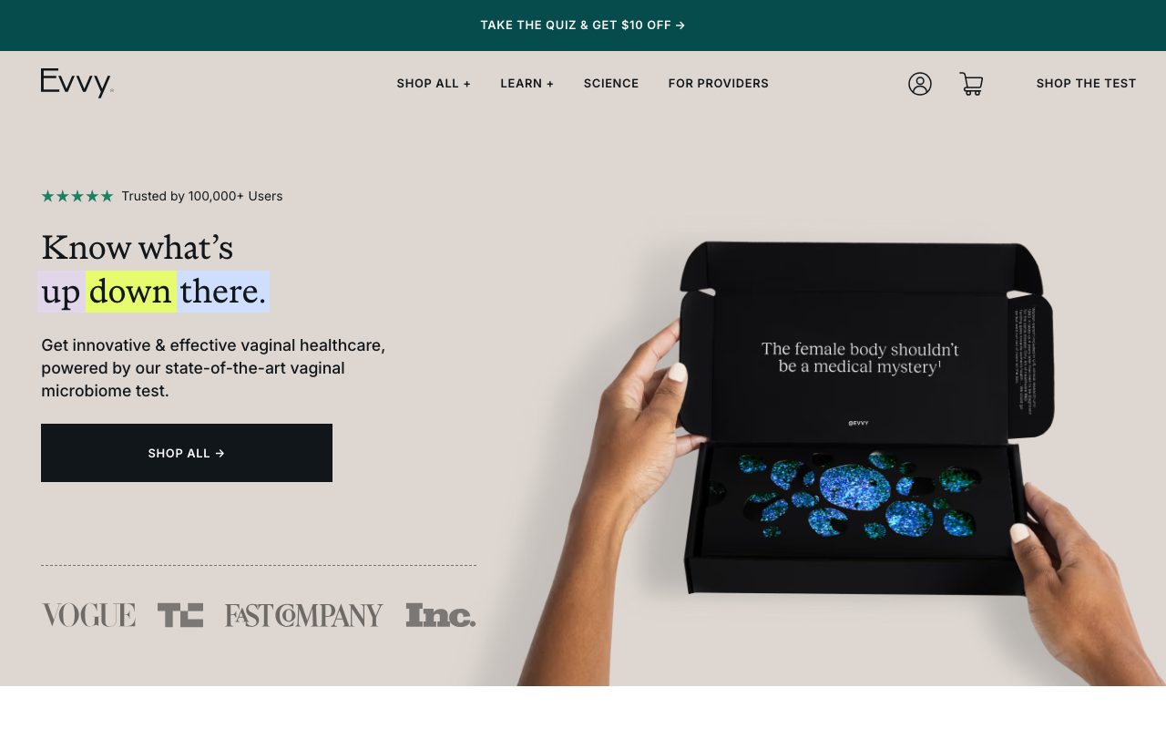 Evvy website