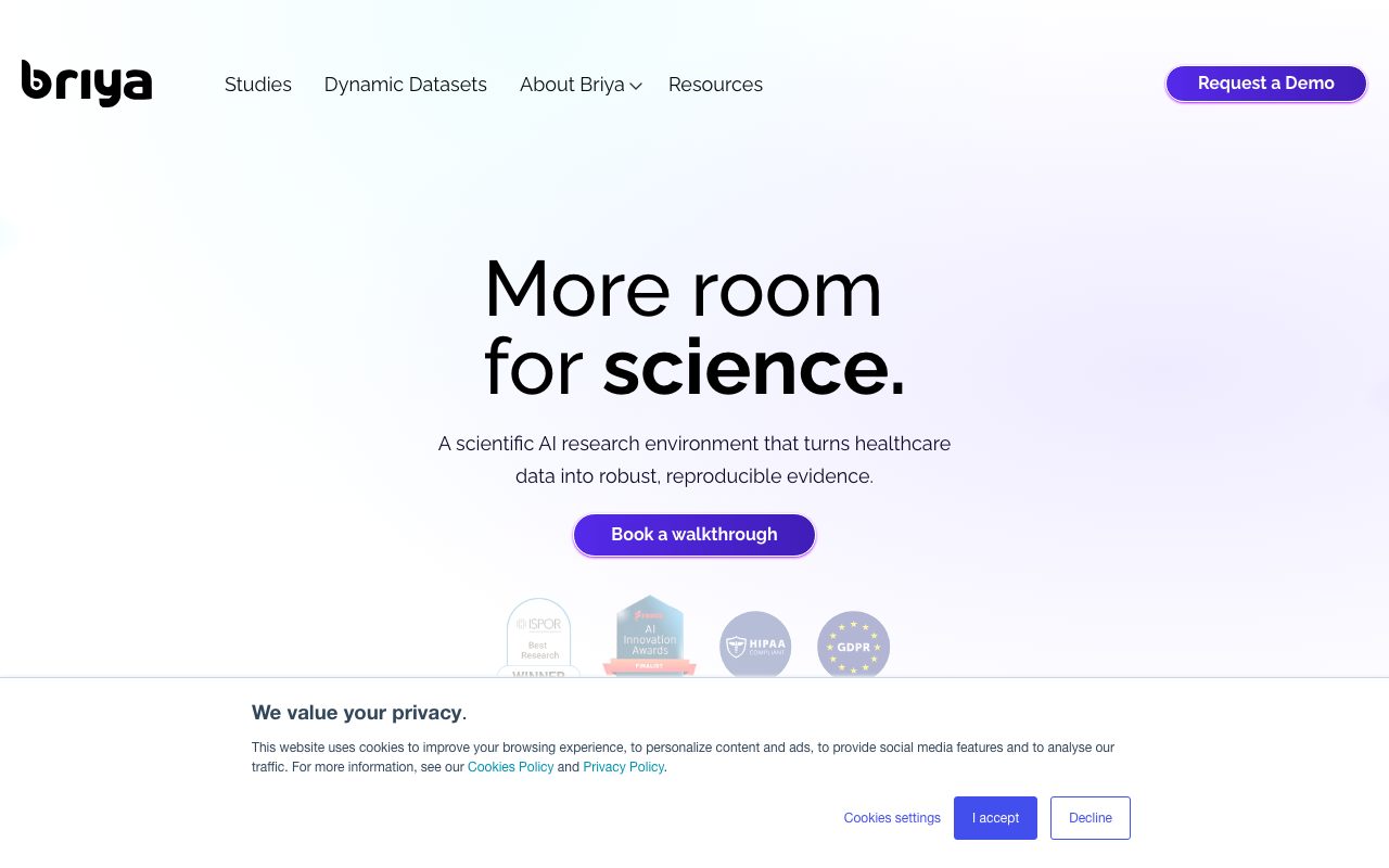 Briya website
