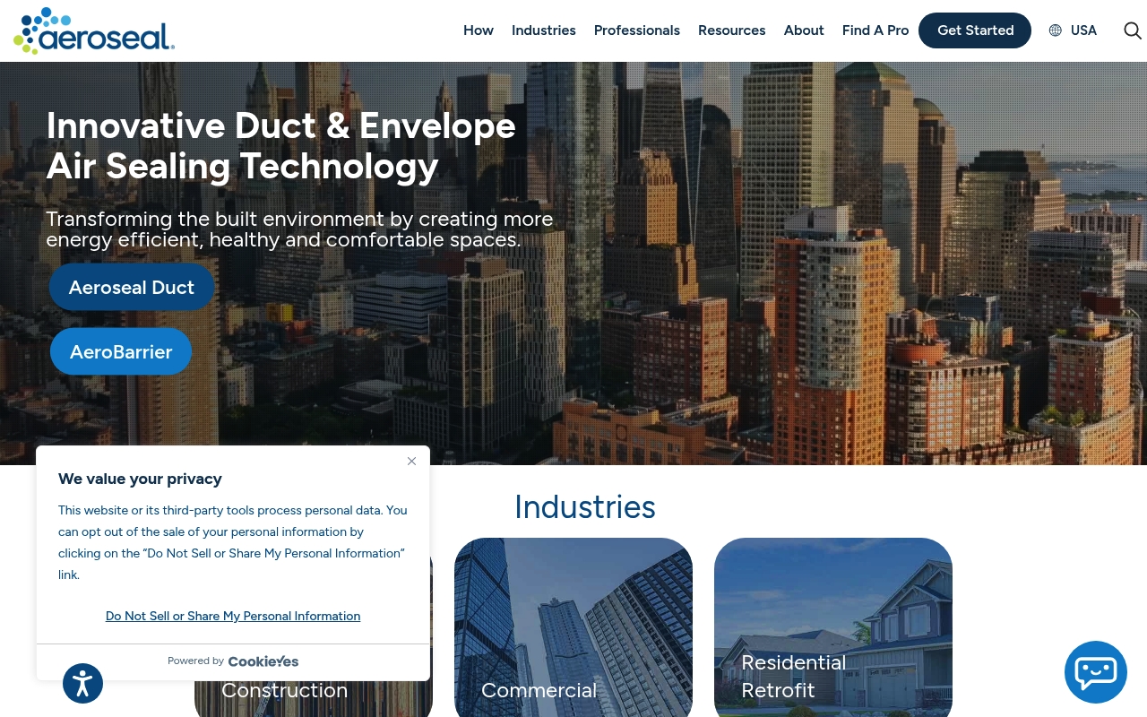 Aeroseal website