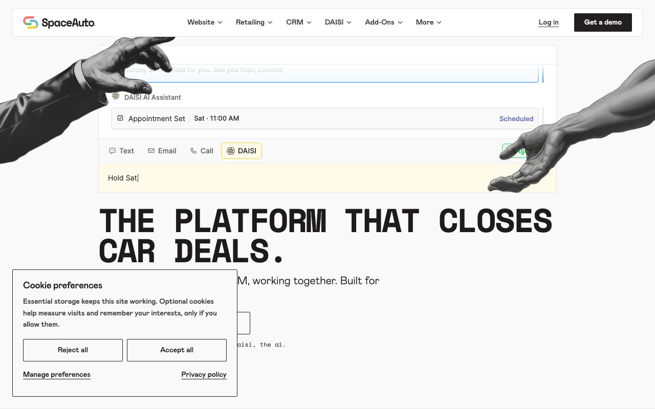 Space Auto website
