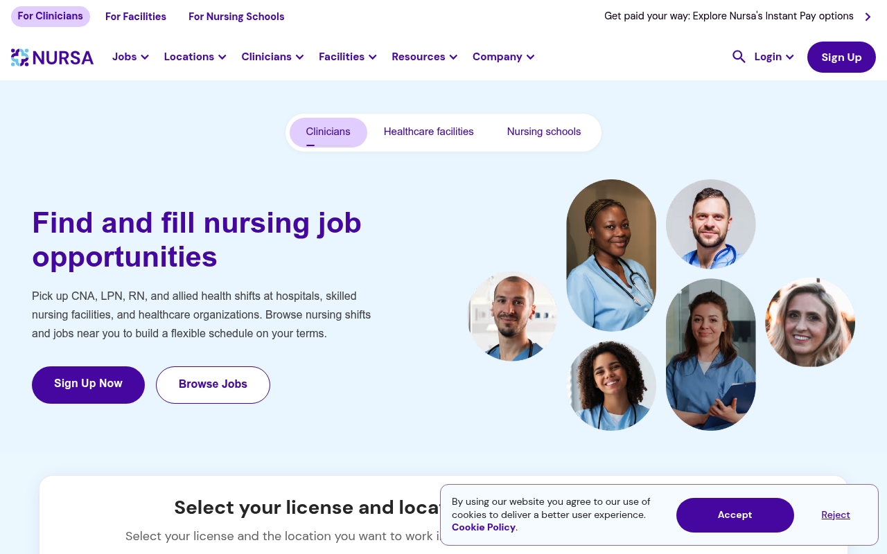 Nursa website