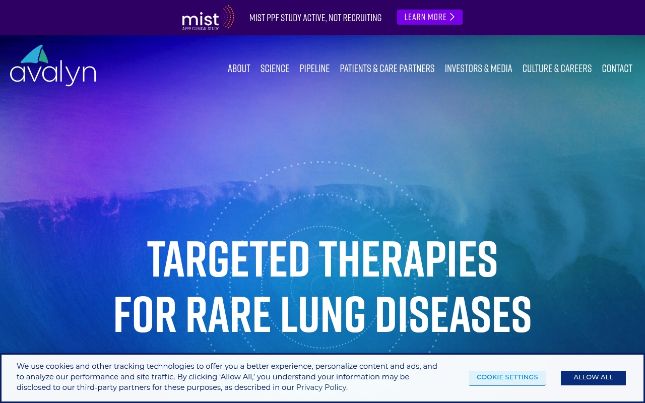 Avalyn Pharma website