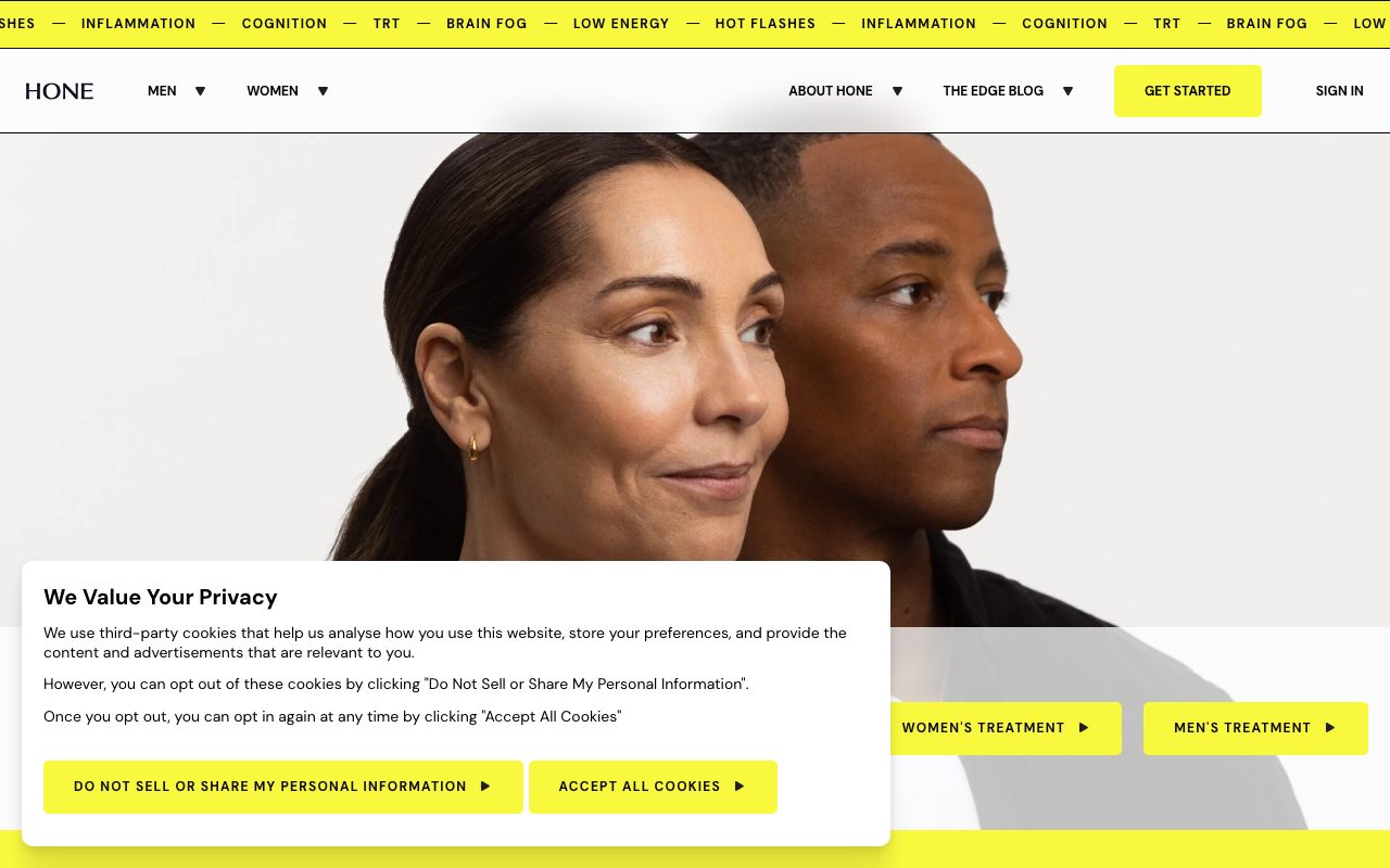 Hone Health website