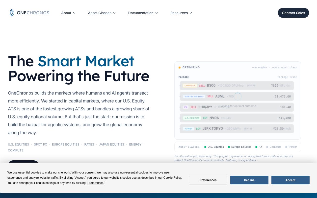 OneChronos website