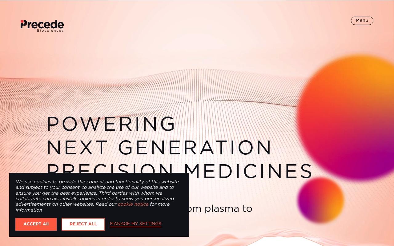 Precede Biosciences website