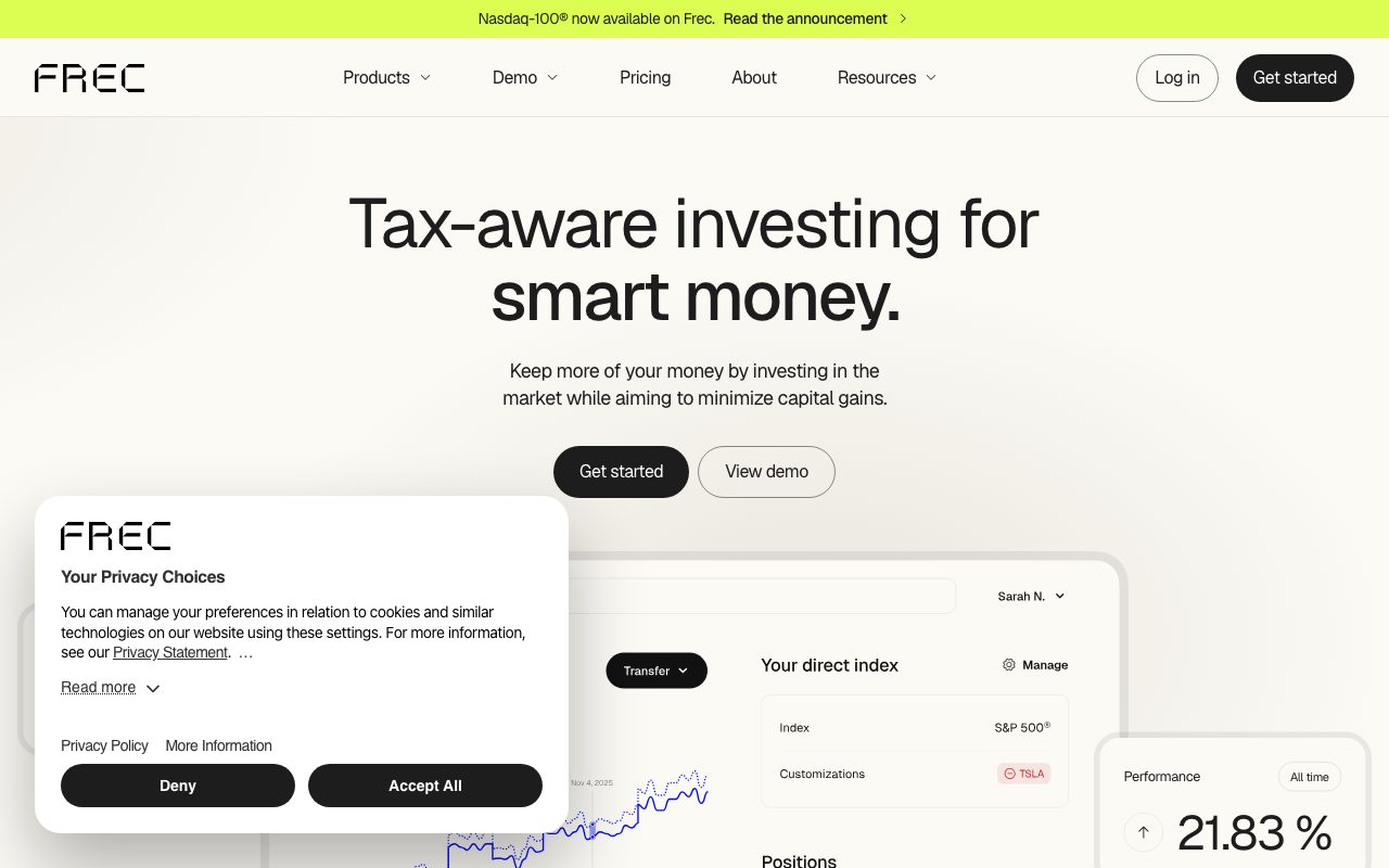 Frec website