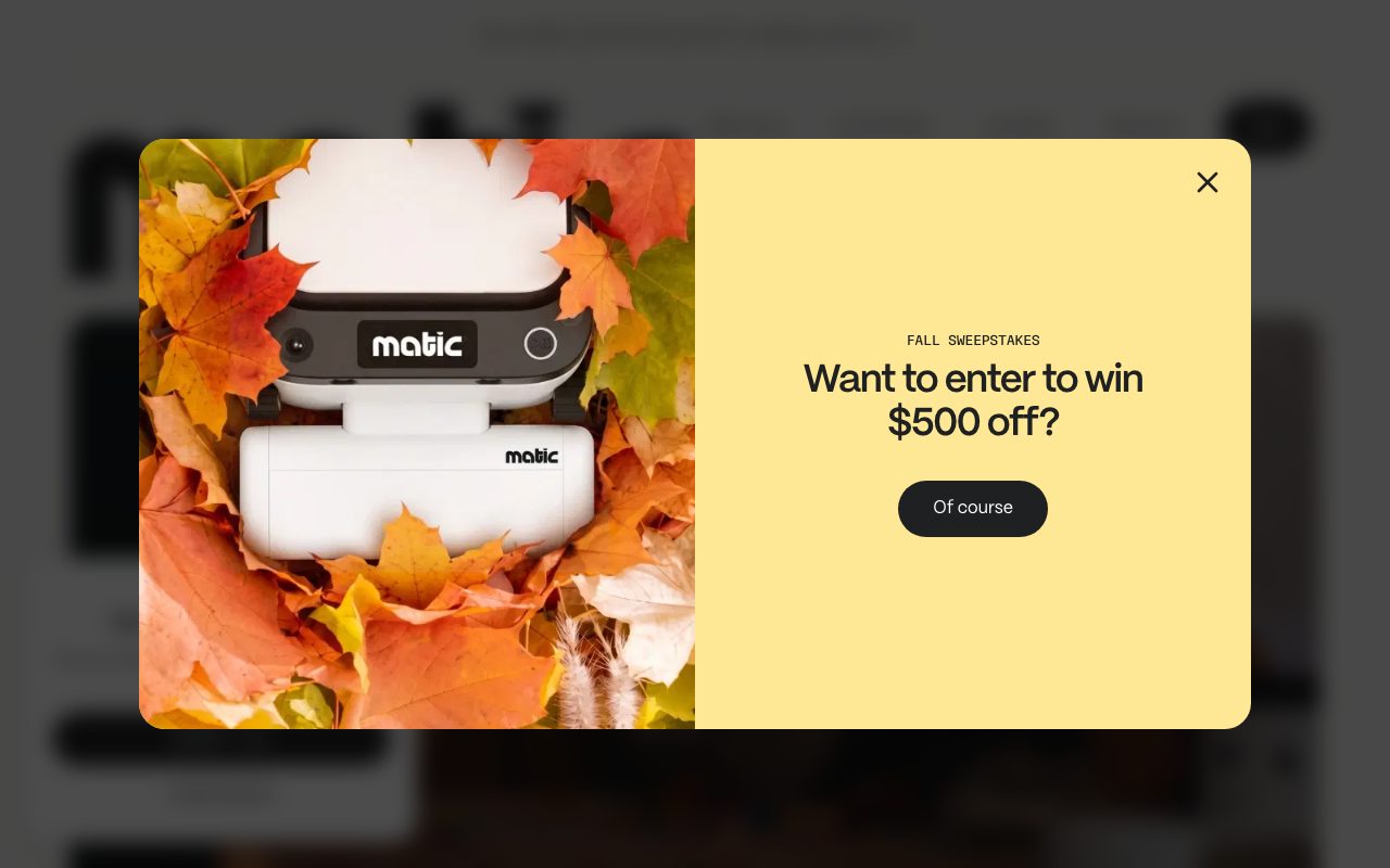 Matic website