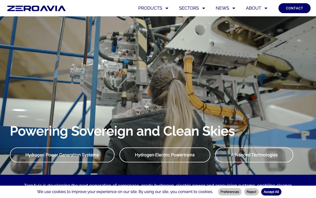 ZeroAvia website