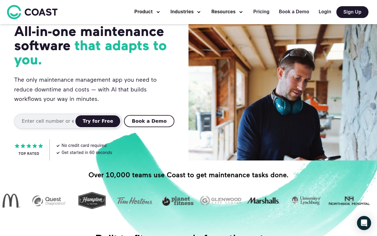 Coast App website